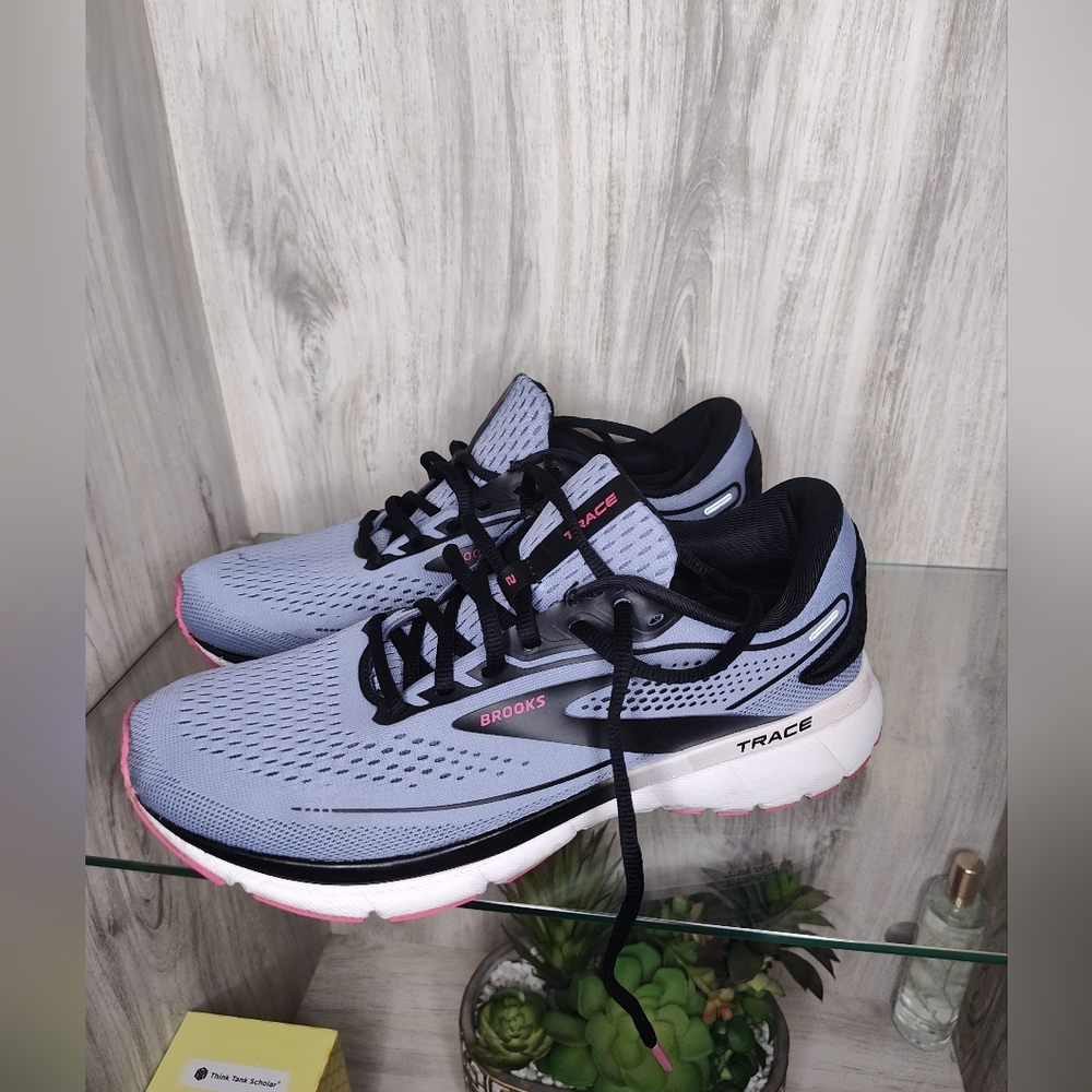 Women's Brooks Trace 2 Running Shoes Gray-blue Women's SZ 9.5 (26.5CM)
